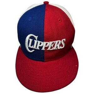 LA Clippers New Era 59Fifty Hardwood Classics Fitted Hat Cap Size 7 1/4